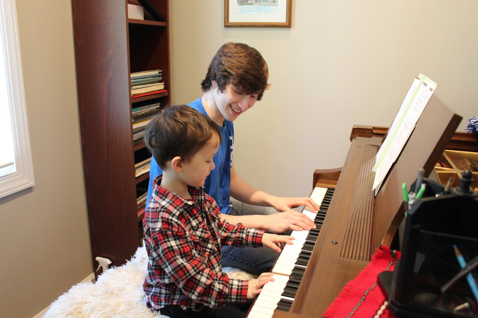 A lesson in progress at Silva Music Studios