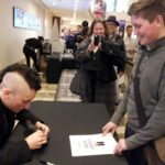 Cameron Carpenter autographing for Oak.