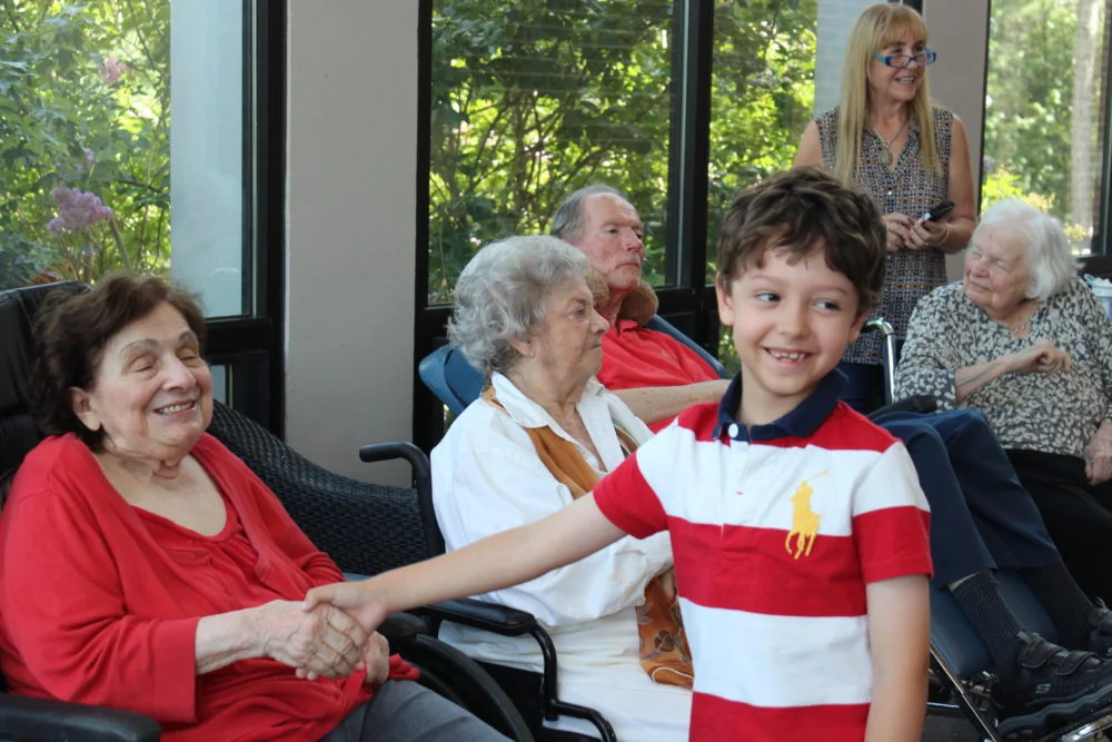 Seniors are delighted with piano performance