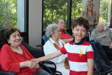 Seniors are delighted with piano performance