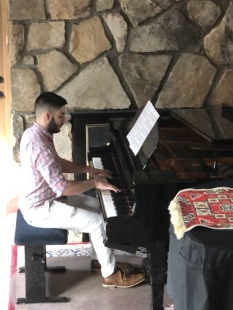 Fardad playing at Silva Piano Studios