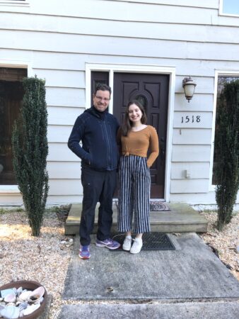 Dr Silva and Claire at the studios