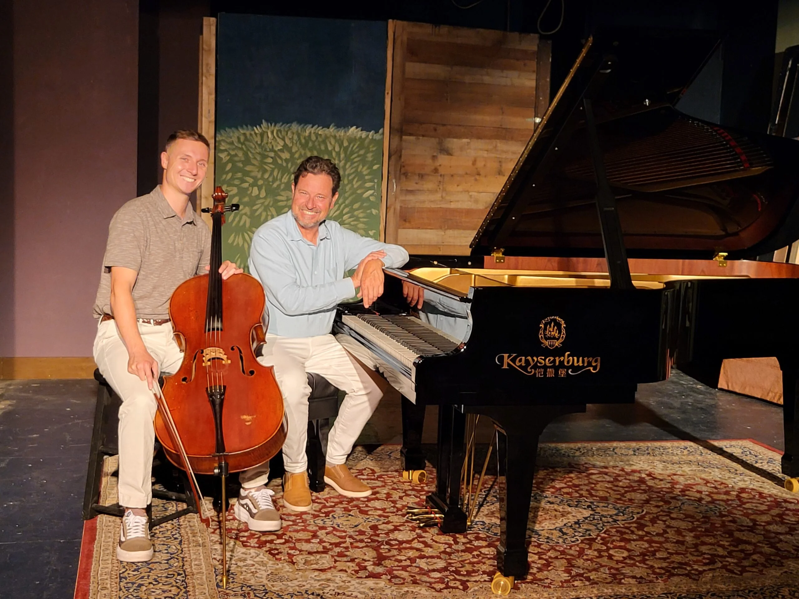 Dorian with cello and Francisco at piano